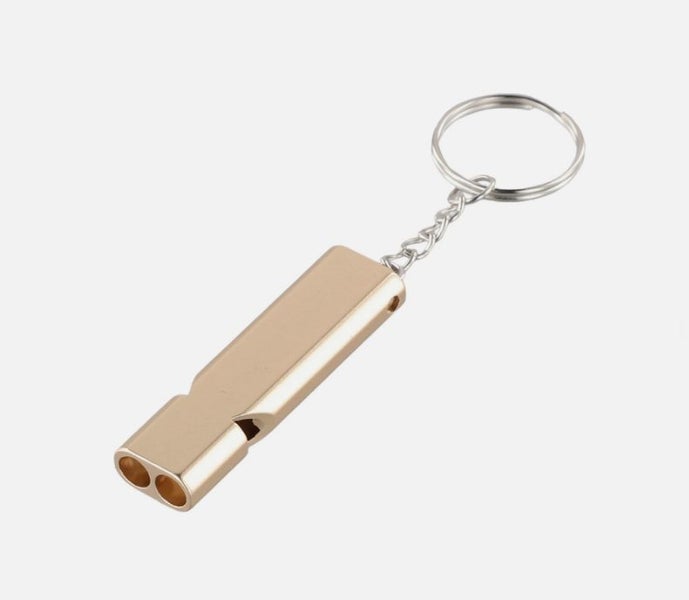 Dual Tube Outdoor Survival Whistle Aluminum Alloy High Frequency Rescue Whistle Carousel 3