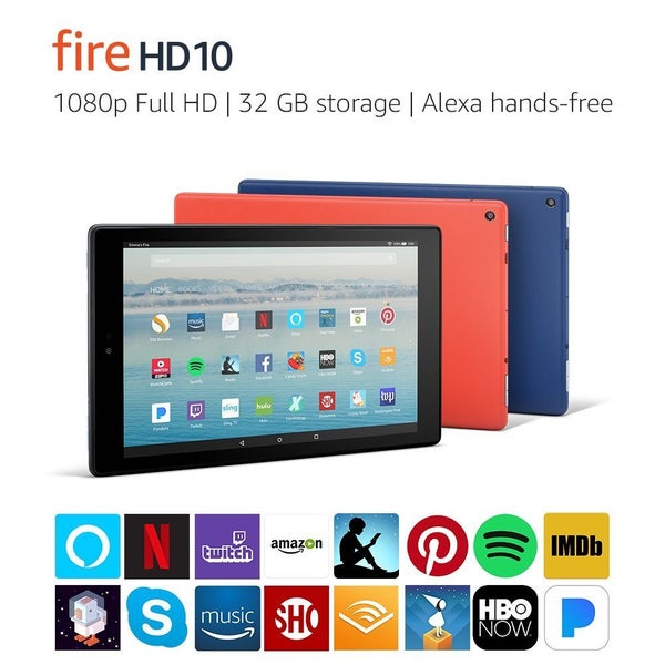 Amazon Fire Full HD Tablet 10" 32GB Black With Amazon Alexa Sealed Boxed Carousel 2