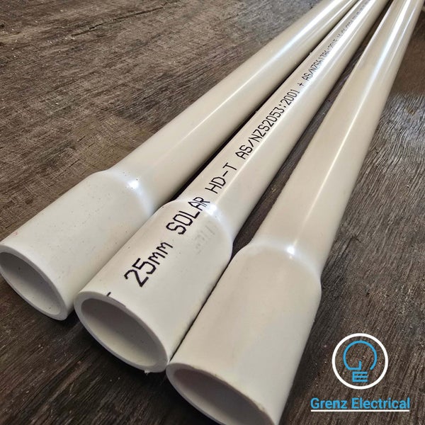 Electrical Solar Conduit White 25mmx4m (10pc/pack) Carousel 1