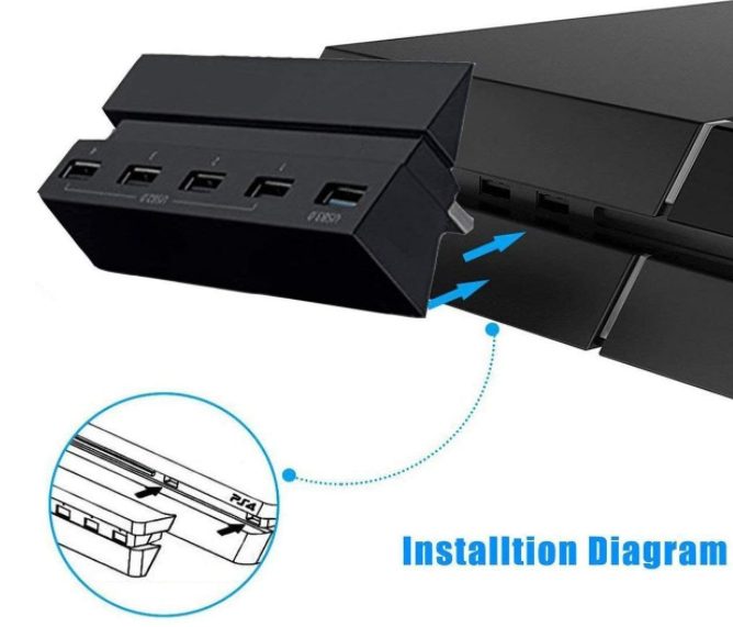 Sony PlayStation 4 PS4 USB Hub Carousel 2