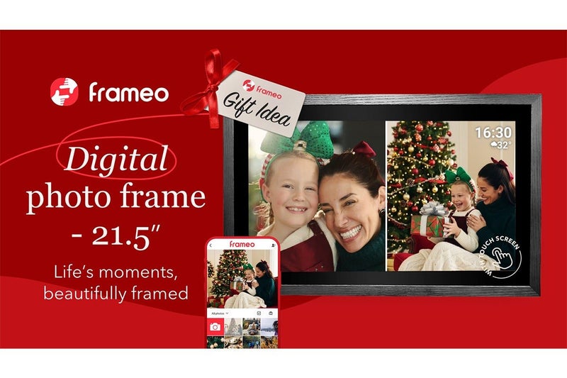 Kogan 21.5" Wi-Fi Digital Photo Frame with Frameo App (Blackened Oak), Carousel 2