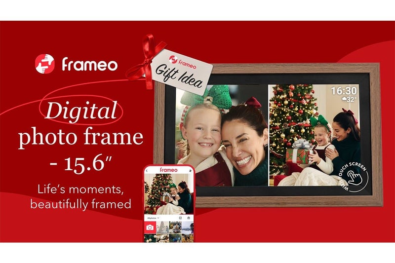 Kogan 15.6" Wi-Fi Digital Photo Frame with Frameo App (Brown), KADPF156DWA Carousel 2