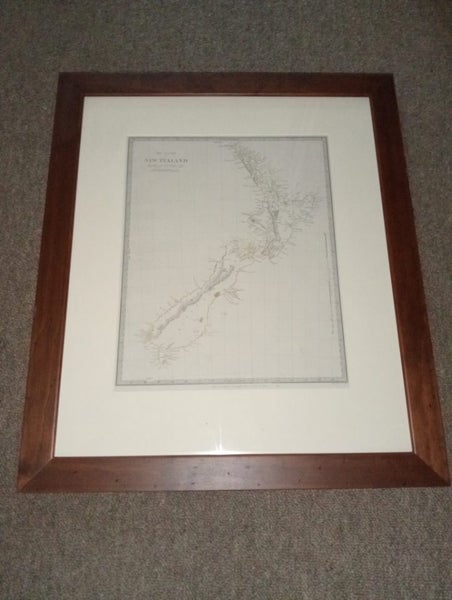 Genuine Antique 1844 Map of New Zealand Carousel 1