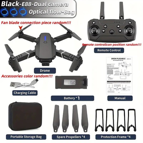 E88 Pro Dual Camera Drone – 4K Look | Foldable | $1 RESERVE Carousel 8