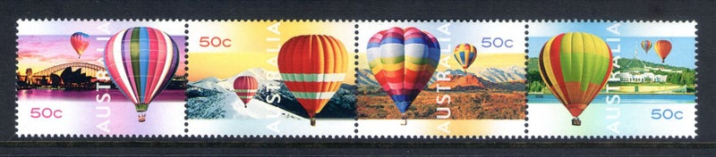 Australia - 2008 Hot Air Balloons Set (4) - UHM - 2991a Carousel 1