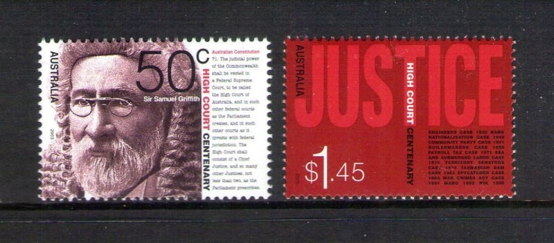 Australia - 2003 High Court (2) - UHM - 2323/4 Carousel 1