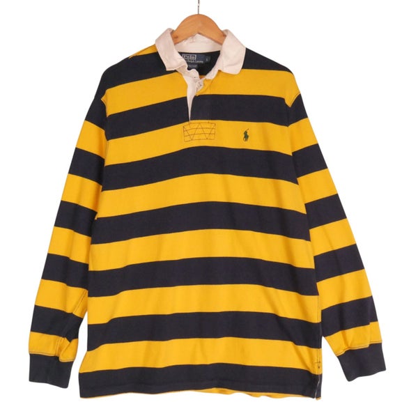 Polo Ralph Lauren Stripe Rugby Shirt Large Carousel 1