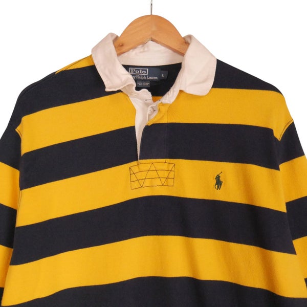 Polo Ralph Lauren Stripe Rugby Shirt Large Carousel 2