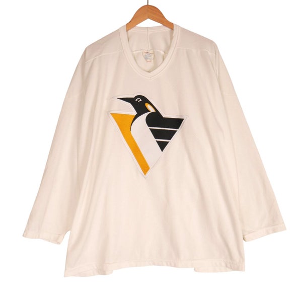 Vintage NHL 1980s Made in USA Pittsburgh Penguins Hockey Jersey XXL Carousel 1