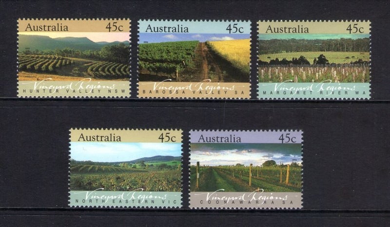 Australia - 1992 Vineyard Region (5) - UHM - 1347/1 Carousel 1