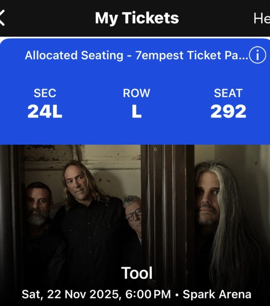 Tool seated sat 20th vip x 264375909026690110