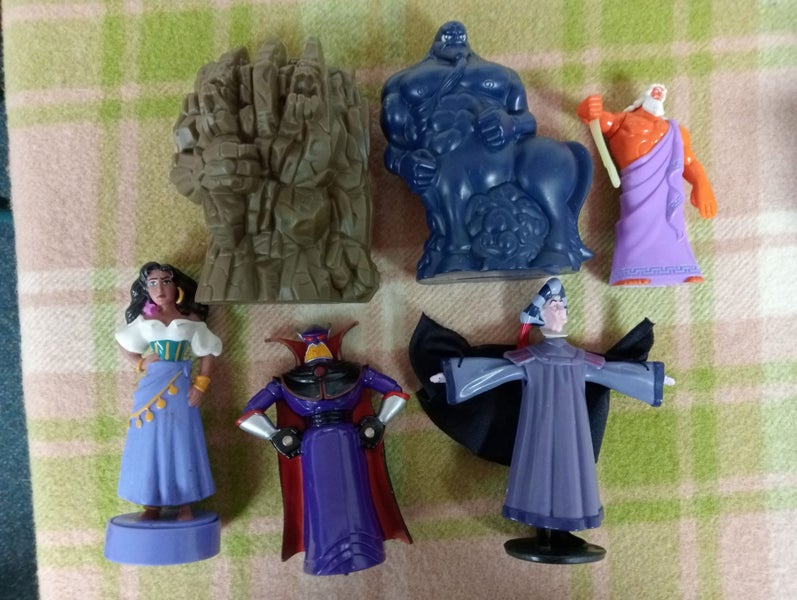 Bulk classic Disney movies McDonald's toys - Hercules Hunchback Toy Story Carousel 1