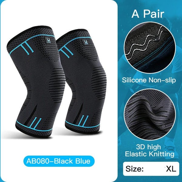 NNEOBA 2pcs Compression Knee Support Sleeve Elastic & Breathable Knee Brace XL Carousel 8
