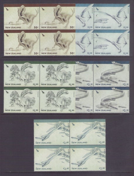 3193/7. NZ - 2010 Dinosaurs Set (5) - Blocks - UHM Carousel 1
