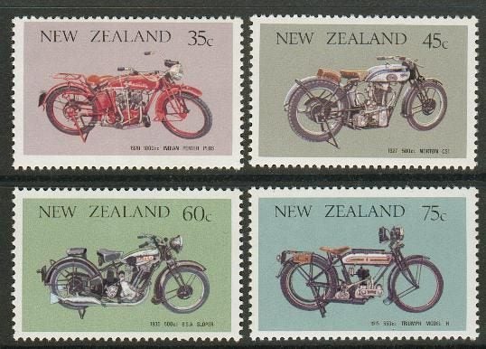 1389/92. NZ -1986 Vintage Motorcycles Set (4) - UHM Carousel 1