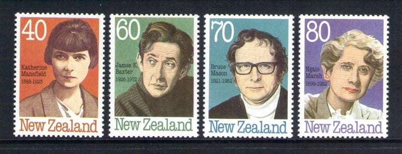 1501/4. NZ - 1989 Authors Set (4) - UHM Carousel 1