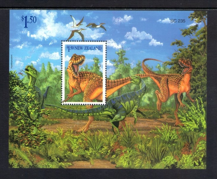 1768. NZ - 1993 Dinosaurs Minisheet - UHM Carousel 1