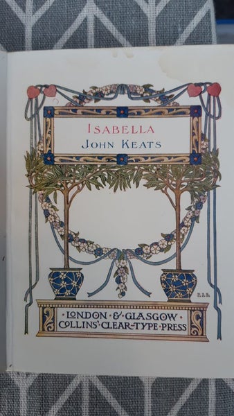 ISABELLA by JOHN KEATS64381293448321112