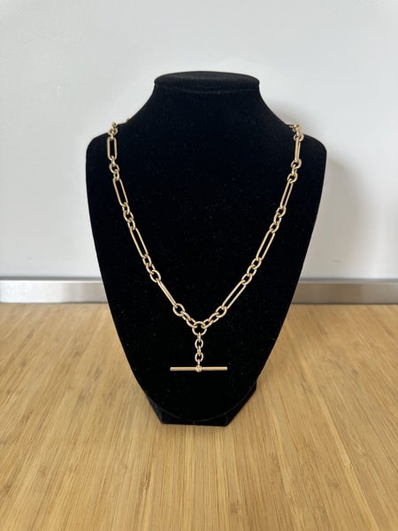 "Beautiful" Womens Paperclip Fob Chain Necklace Carousel 1