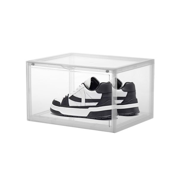 Sherwood Home Kicks Side Display Stackable Shoe Storage Box Clear 36X28X22Cm Carousel 1