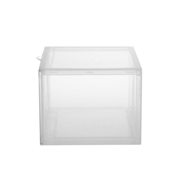 Sherwood Home Kicks Side Display Stackable Shoe Storage Box Clear 36X28X22Cm Carousel 2
