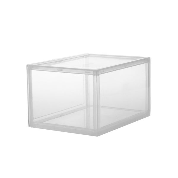 Sherwood Home Kicks Side Display Stackable Shoe Storage Box Clear 36X28X22Cm Carousel 10