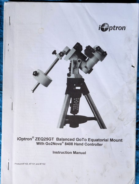 IOPTRON; Z EQ25 GT Goto EQ MOUNT Carousel 5