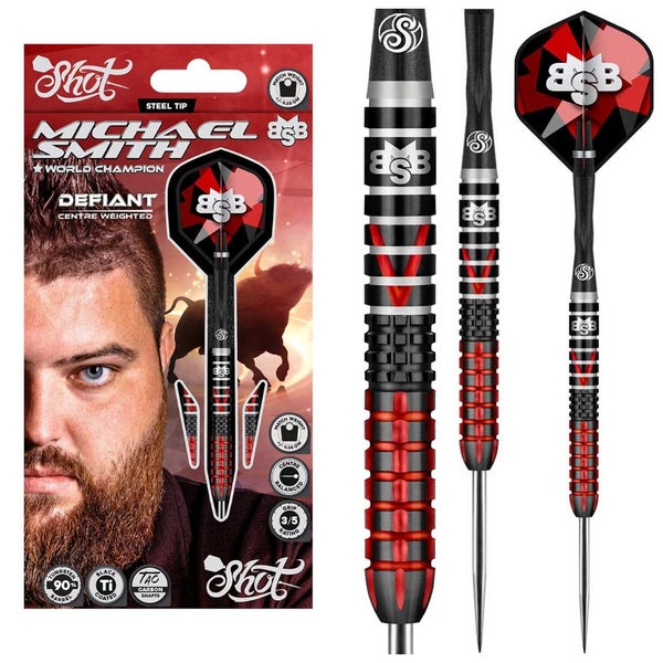 Shot Darts - NEW Michael Smith - Defiant - 90% Tungsten Darts Carousel 1