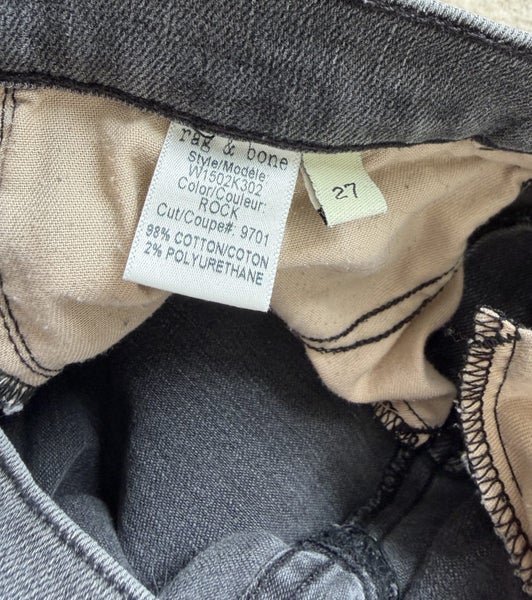 Rag And Bone (NYC) Women’s Black Skinny Jeans (W 27 L 28)64494077553025112