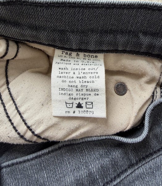 Rag And Bone (NYC) Women’s Black Skinny Jeans (W 27 L 28)64494077553025114