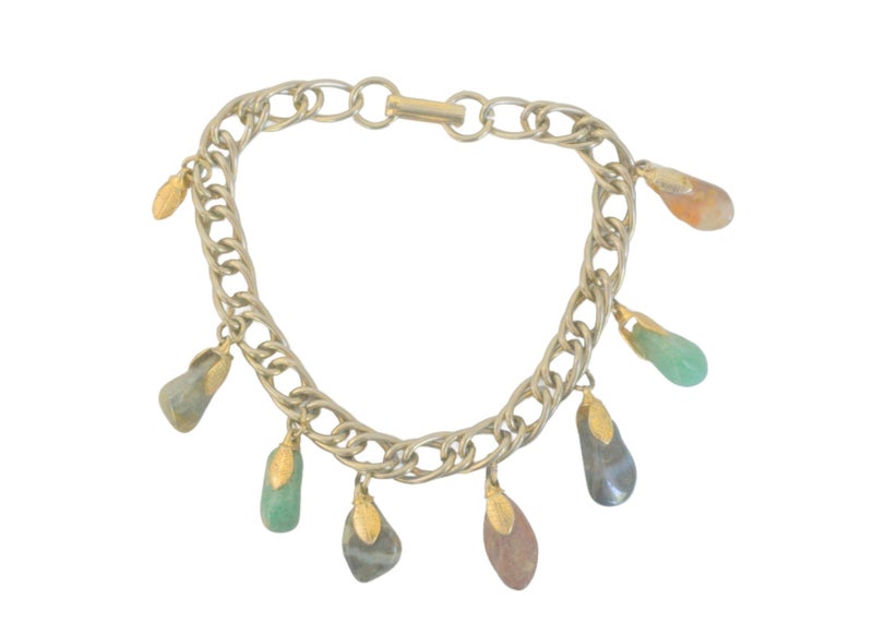 Vintage Charm Bracelet - Polished Stones Carousel 1