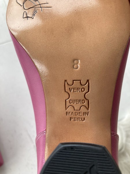 John Fluevog Countess Pink Boots size 864382713413251114