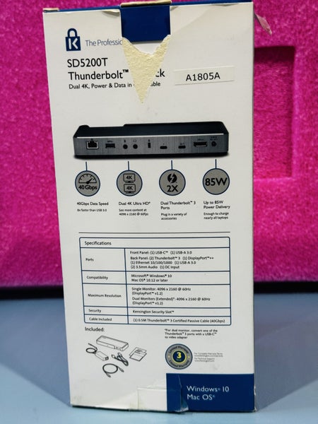 Kensington SD5200T Thunderbolt 3 Docking Station Carousel 2