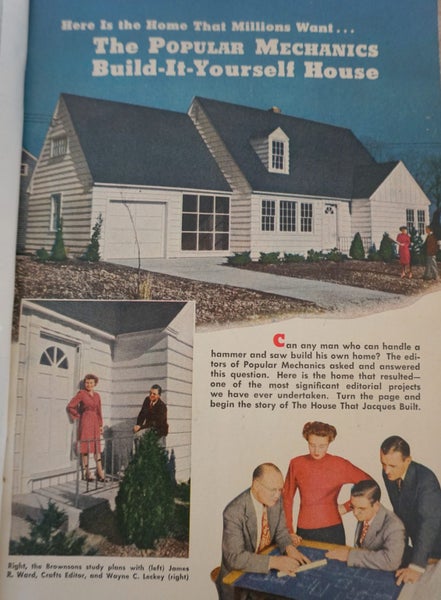 1946 & 1947 - 3 Popular Mechanics Mags - Build a 1940's Home - Vintage Cars Carousel 2