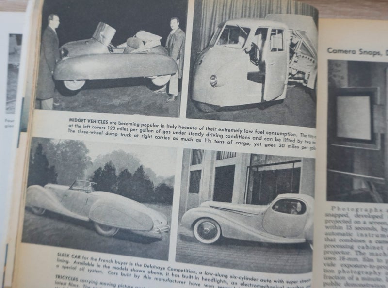 1946 & 1947 - 3 Popular Mechanics Mags - Build a 1940's Home - Vintage Cars Carousel 10