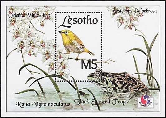 LESOTHO 1994 Philakorea bird mini sheet MNH Carousel 1