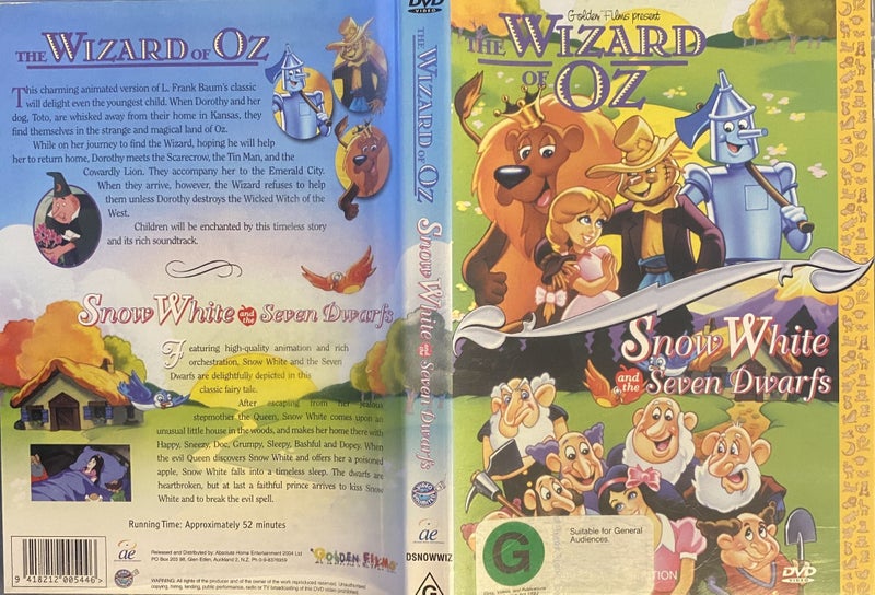 Golden Films - The Wizard Of Oz - Snow White #1273 Carousel 1