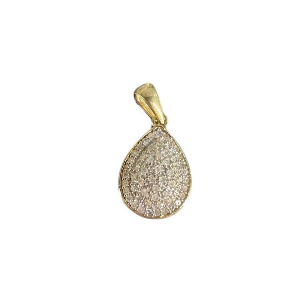 9CT Y/G DIAMOND PENDANT Carousel 1