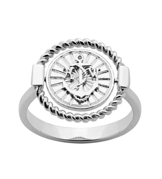 Karen Walker Voyager Spin Ring Silver F21 Carousel 2