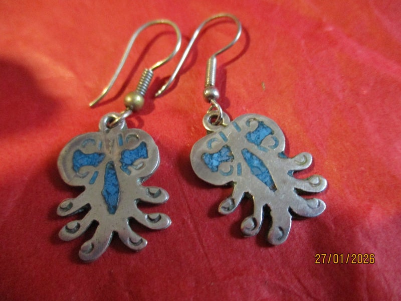 Sterling silver Mexico earrings Carousel 1