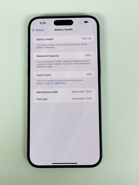 Apple iPhone 15 Pro Max 256GB Black Titanium Pre-owned64385055458434112