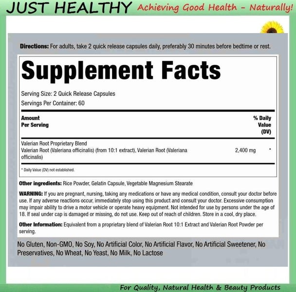PR VALERIAN - SLEEP & RELAXATION - 2400 mg - 120 CAPS Carousel 2