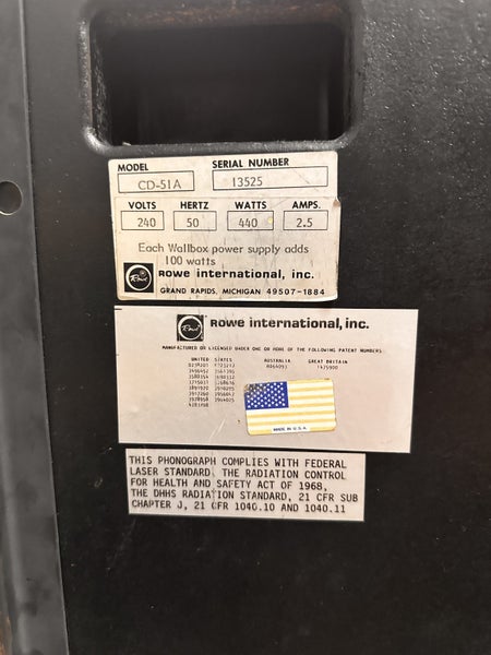 Rowe / AMI CD-51A Jukebox Carousel 6