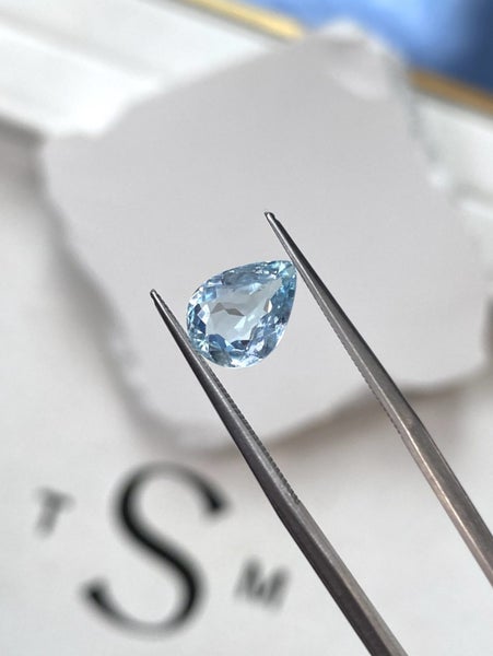 $1 RES ~ $1450 Buy Now * 1.97ct Brazilian Aquamarine Carousel 1