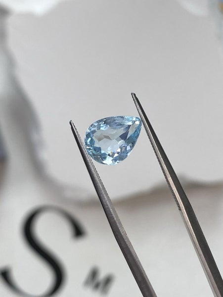 $1 RES ~ $1450 Buy Now * 1.97ct Brazilian Aquamarine Carousel 8