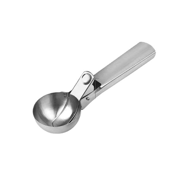 Heavy Duty Stainless Steel Ice Cream Scoop, Silver Premium Kitchen Tool for S Carousel 2