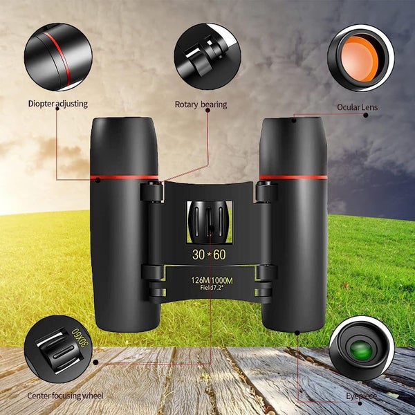 30x60 Binoculars Small Compact Light Binoculars, Suitable for Adults and Chil Carousel 2