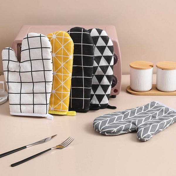 Household Heat Gloves, Kitchen Heat Microwave Oven Gloves, Oven Baking Insula Carousel 8