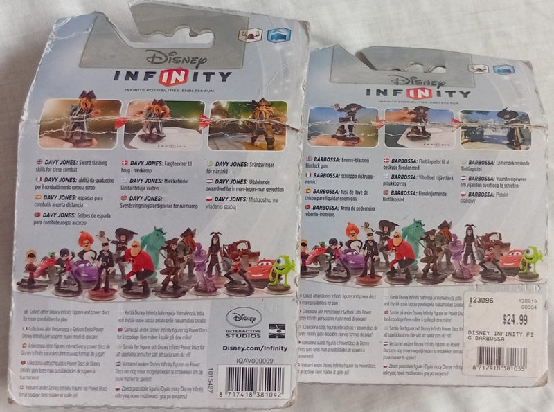 PS3 DISNEY INFINITY FIGURES - DAVY JONES & BARBOSSA Carousel 2