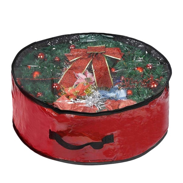 Heavy Duty Wreath Storage Bag 24/30/36 Inch,Christmas Wreath Storage Containe Carousel 1